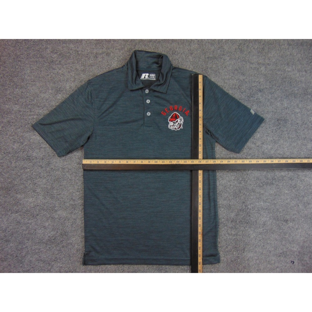 Georgia Bulldogs Polo Shirt Mens Small Dark Gray Polo Short‎ Sleeve Collared - Picture 4 of 9